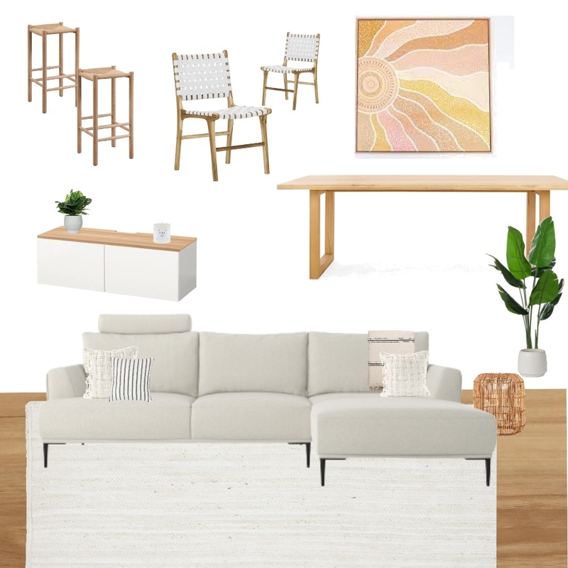 Dining and Living Room Mood Board by swcoastalhaven on Style Sourcebook