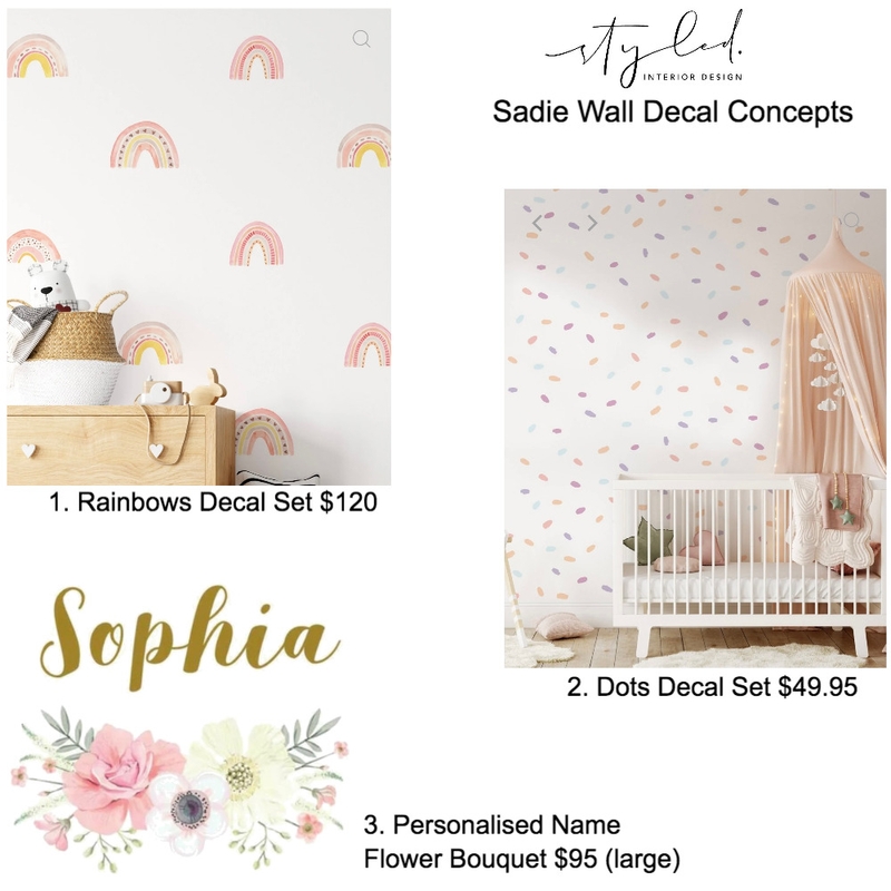 Sadie - Wall Decal #1 Mood Board by Styled Interior Design on Style Sourcebook