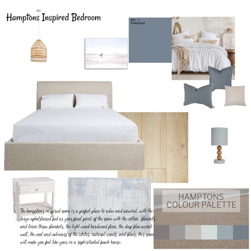 Hampton's Style Bedroom Mood Board by jbradshaw on Style Sourcebook