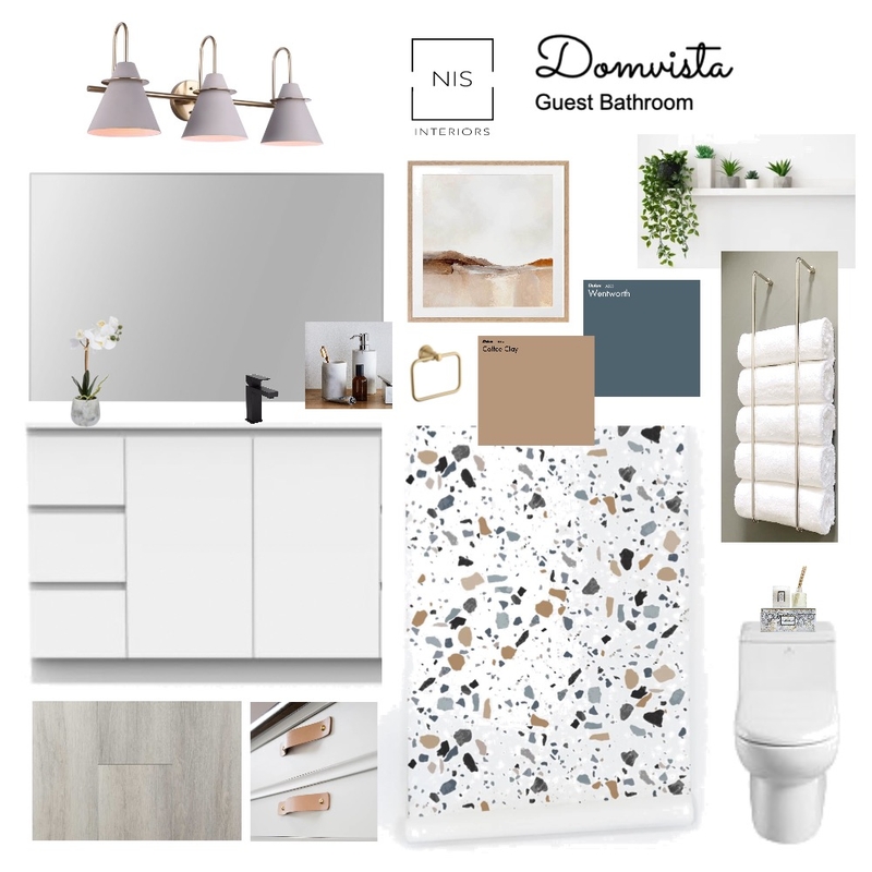 Domvista - Guest bathroom Mood Board by Nis Interiors on Style Sourcebook