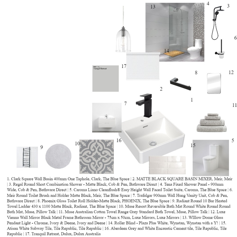 Bathroom Mood Board Mood Board by ciaraloughran08 on Style Sourcebook