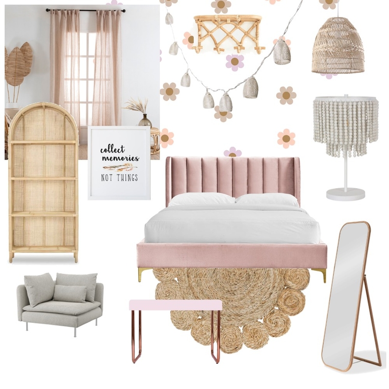 Boho Girls Room Mood Board by SaschaMichelle on Style Sourcebook