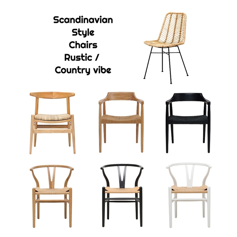 Scandinavian Style Chairs Rustic / Country vibe Mood Board by Design Decor Decoded on Style Sourcebook