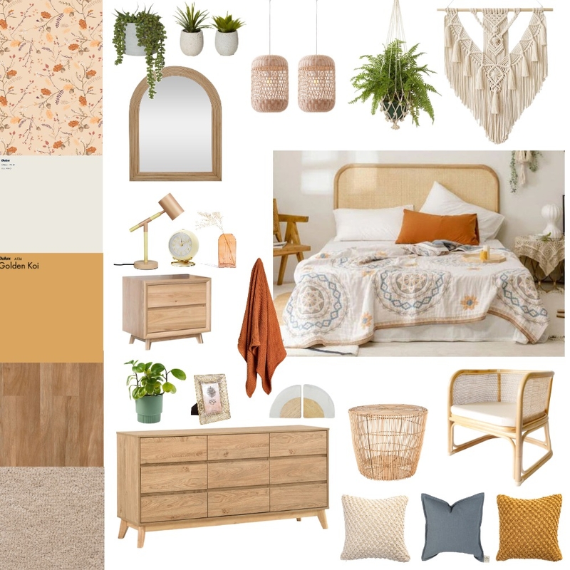 Boho Chic Bedroom Mood Board by Luxuries By Loz on Style Sourcebook