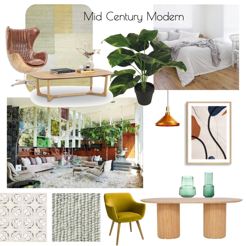 Mid century modern Mood Board by Hannah.spalding on Style Sourcebook