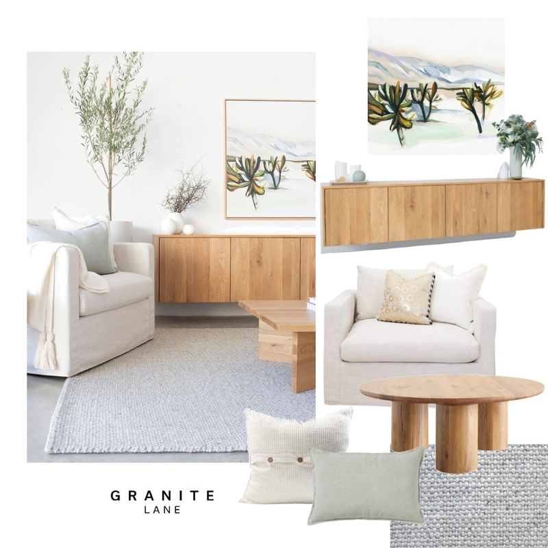 Light & Airy Living Room Mood Board by Granite Lane on Style Sourcebook