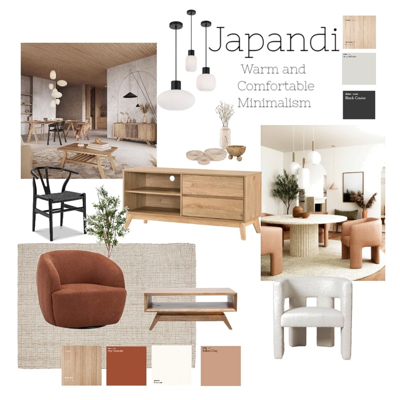 Japandi Mood Board by Robyn Chamberlain on Style Sourcebook