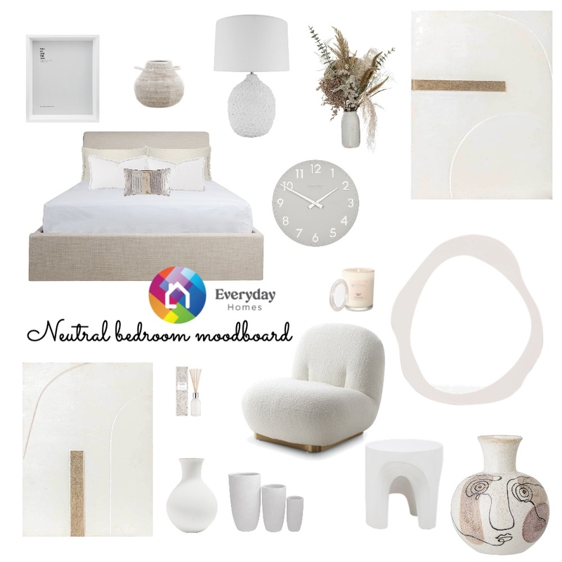 Neutral Bedroom Mood Board by alyse.alam on Style Sourcebook