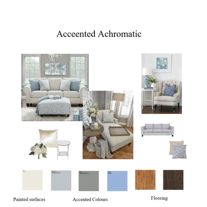 Accented Achromatic Mood Board by Jeanlee on Style Sourcebook