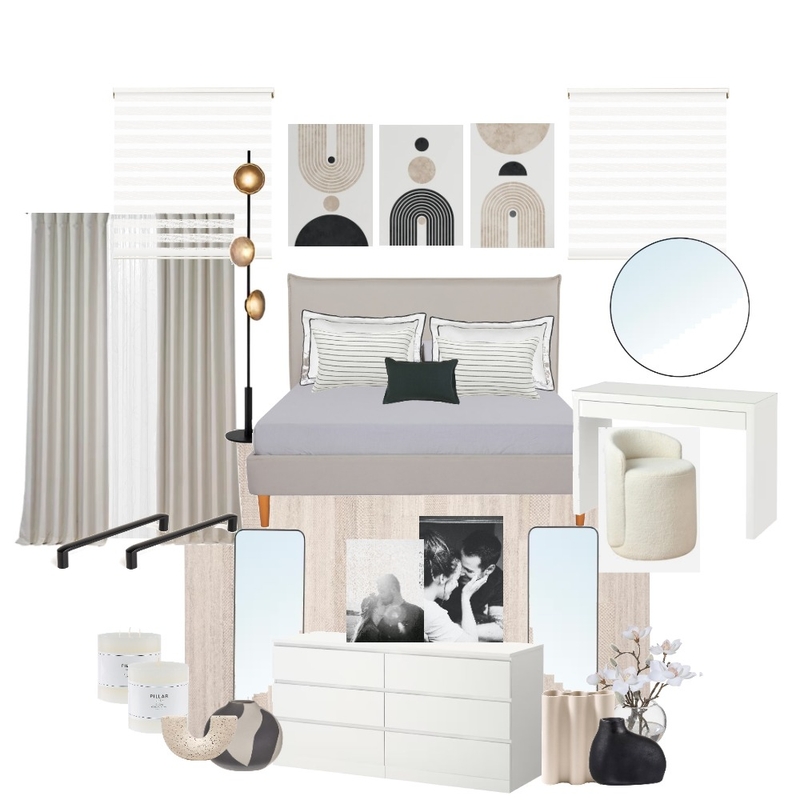 Mid-Century Modern Bedroom1 Mood Board by ALI Studio on Style Sourcebook