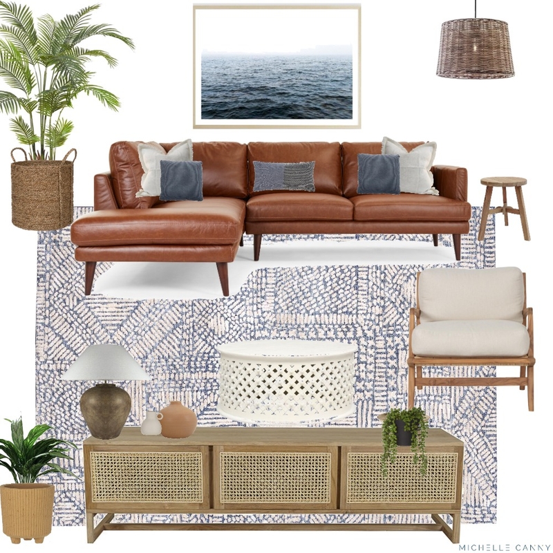 Modern Bohemian Living Area Mood Board by Michelle Canny Interiors on Style Sourcebook