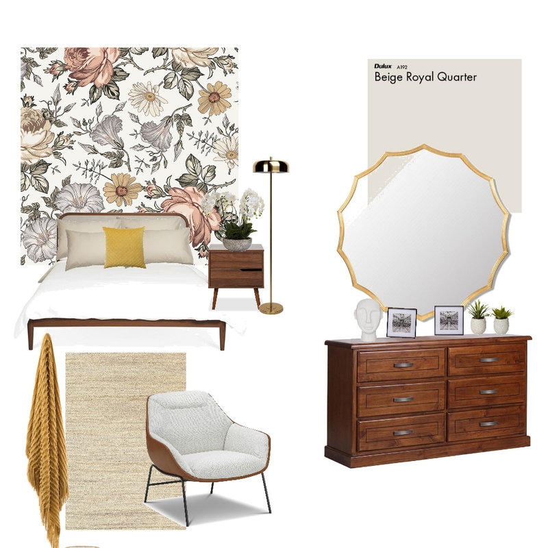 warm colored bedroom Mood Board by TashaSimiyu on Style Sourcebook