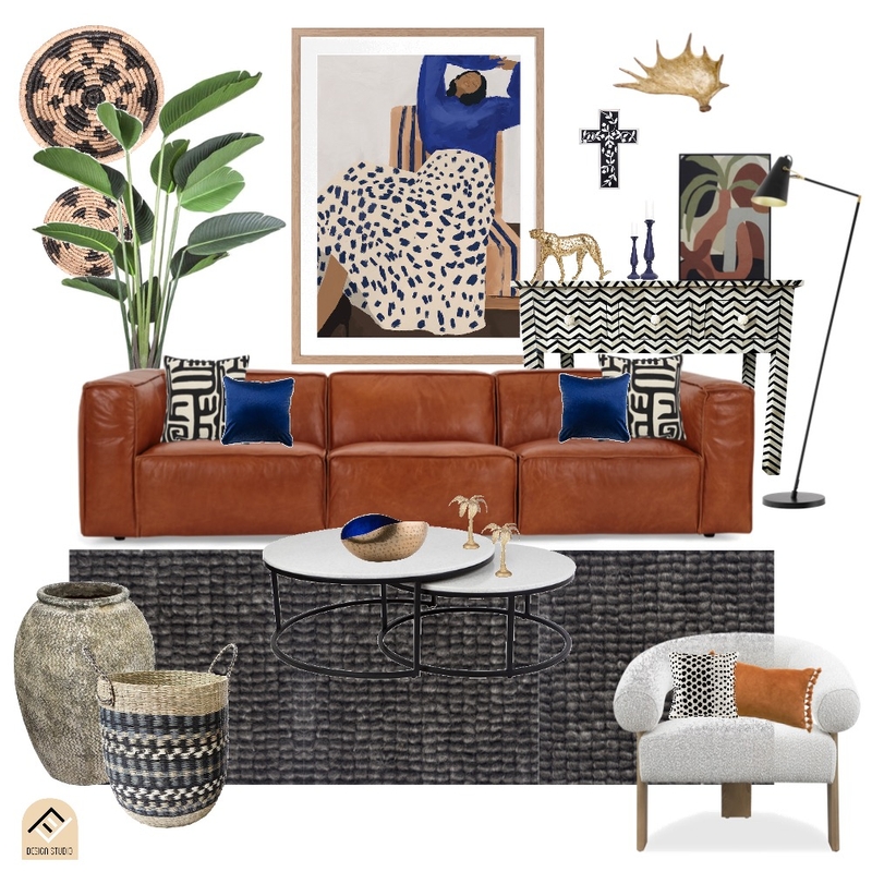 modern tribal luxe Mood Board by Five Files Design Studio on Style Sourcebook