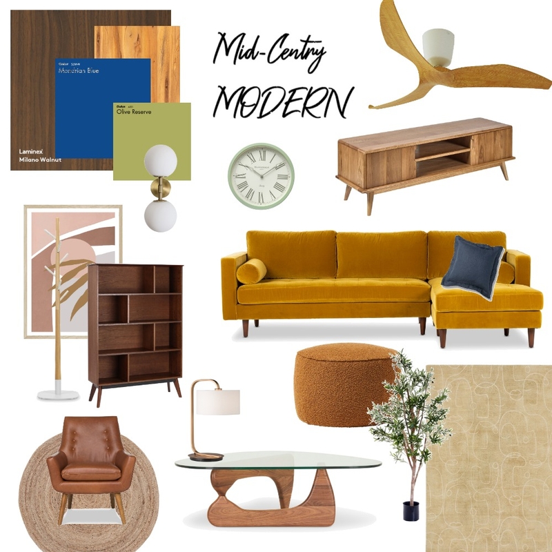 mid century modern Mood Board by Georgapp_ on Style Sourcebook