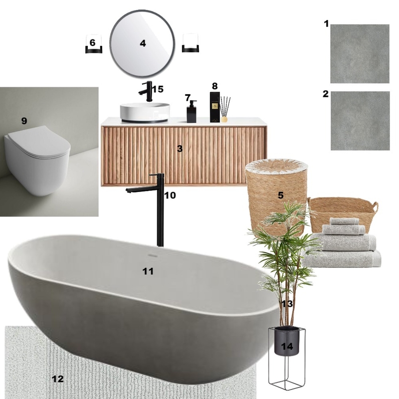 Bathroom Mood Board by Tim Theophilus on Style Sourcebook