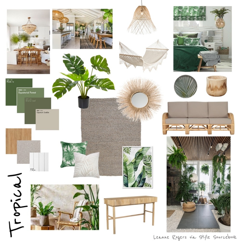 Tropical v2 Mood Board by leannejrogers on Style Sourcebook