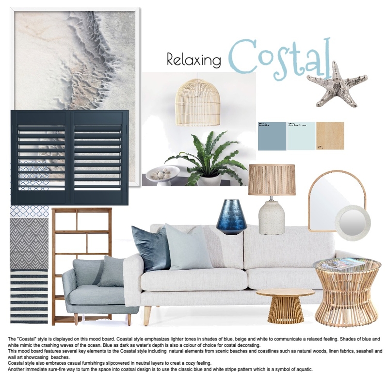 Costal Mood Board Mood Board by Flora Liu on Style Sourcebook