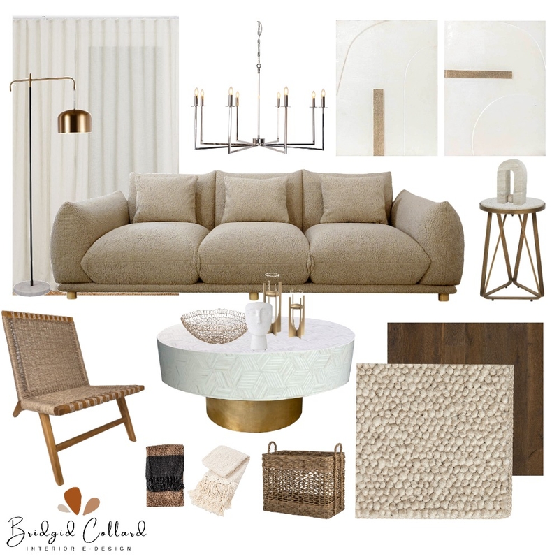 Modern Luxe Living Mood Board by Bridgid Collard on Style Sourcebook