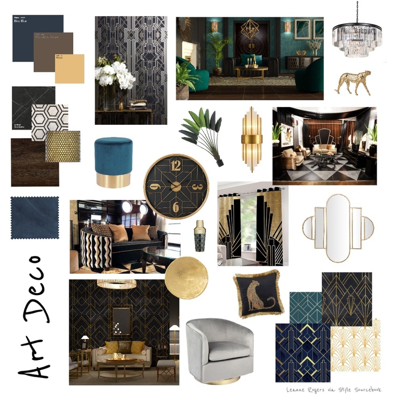 Art Deco 1 Mood Board by leannejrogers on Style Sourcebook