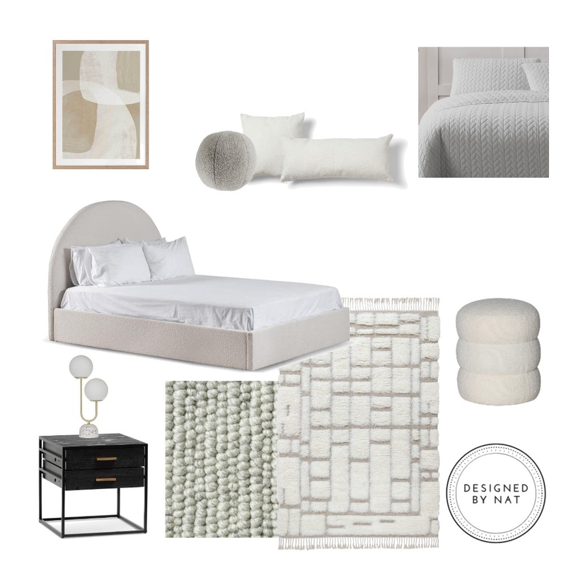 Contemporary Luxe Bedroom Mood Board by Designed By Nat on Style Sourcebook