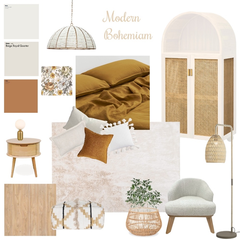 Modern Bohemiam Mood Board by emmagilnicz on Style Sourcebook