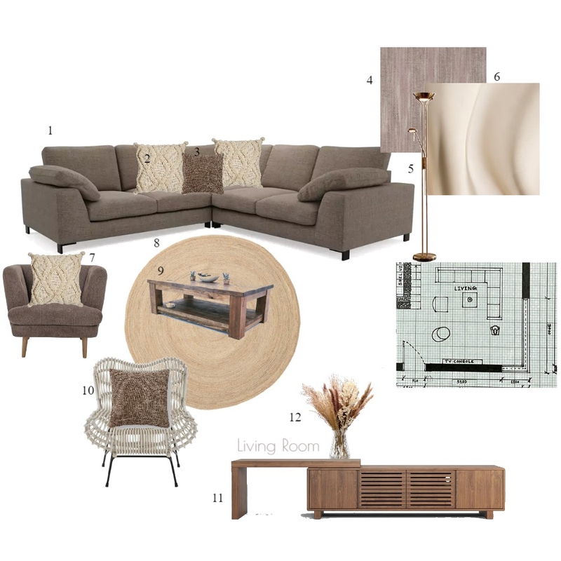 living room monochromatic Mood Board by Swetha Varma on Style Sourcebook