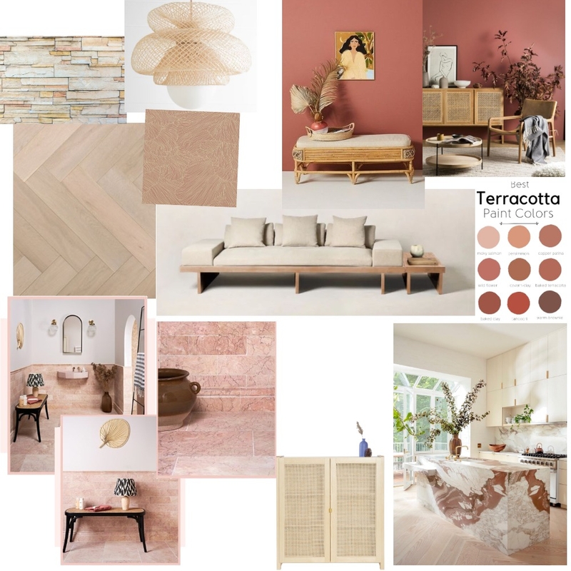 monochromatic terracotta Mood Board by martinaparri on Style Sourcebook