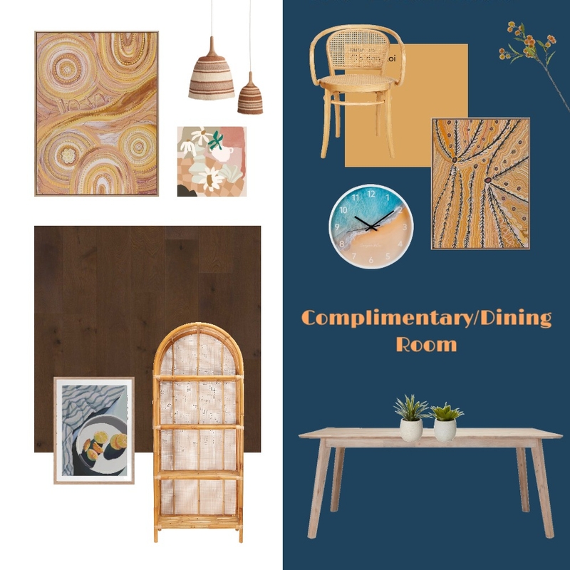 Complimentary Dining Room Mood Board by Heart Evans on Style Sourcebook