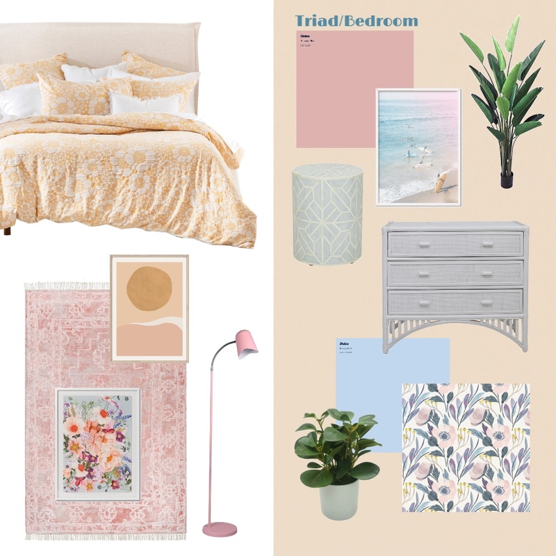 Triad Bedroom Mood Board by Heart Evans on Style Sourcebook