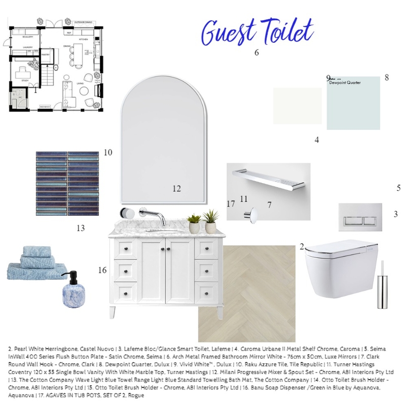 Guest Toilet Mood Board by scottmoira on Style Sourcebook