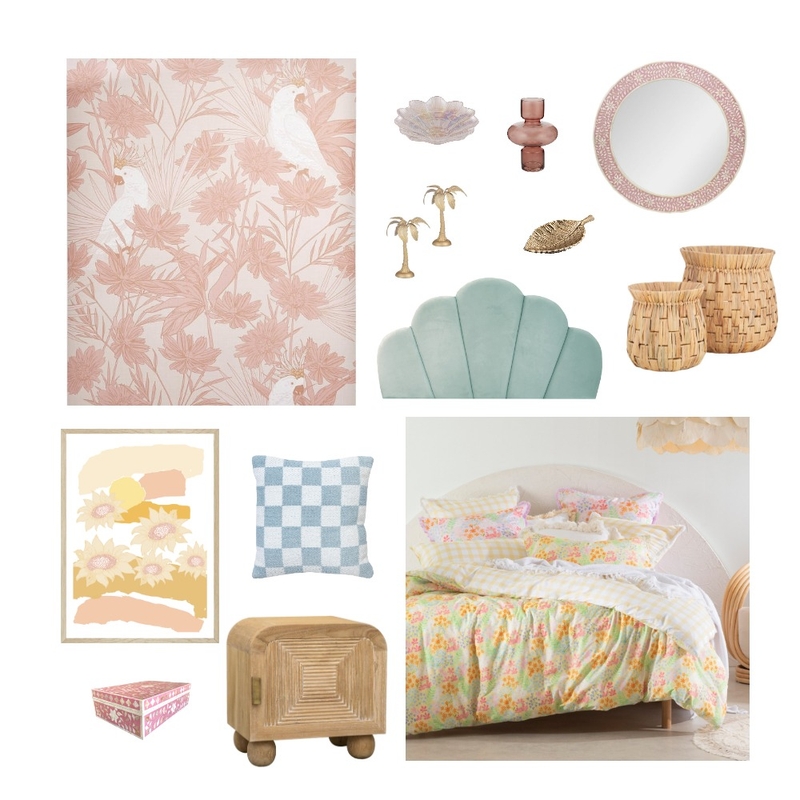 Rainbow mermaid girl's bedroom Mood Board by Kayrener on Style Sourcebook