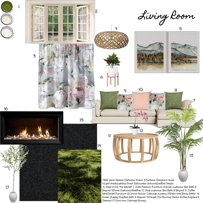 Living Room Mood Board by Nicky Crowe on Style Sourcebook