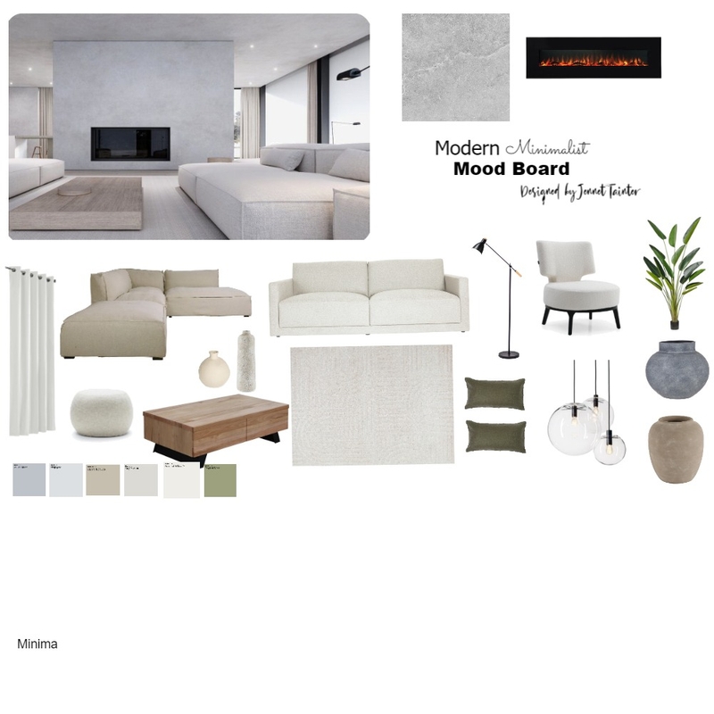 Modern Minimalist Mood Board by Jennet on Style Sourcebook