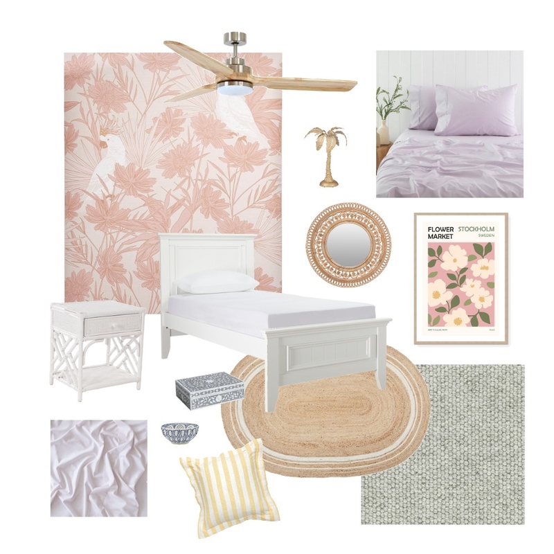 Girls bedroom Pink Hamptons Mood Board by Kayrener on Style Sourcebook