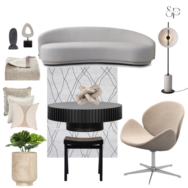 Transitional Living Room Mood Board by Suraia Rosario on Style Sourcebook