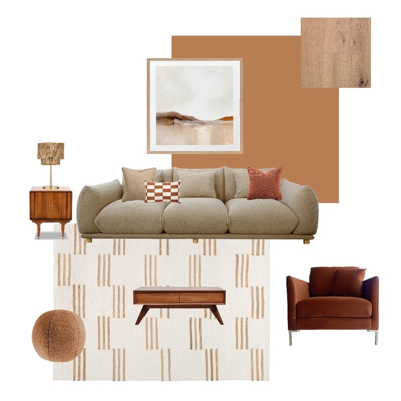 Warm neutrals living room Mood Board by Suite.Minded on Style Sourcebook