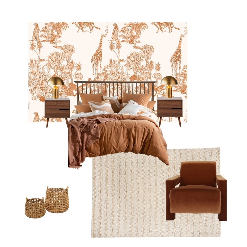 terracotta bedroom Mood Board by Suite.Minded on Style Sourcebook