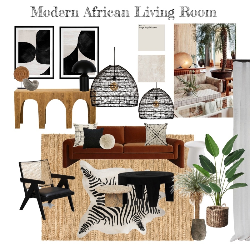 Global Living Room Mood Board by tesskuhni on Style Sourcebook