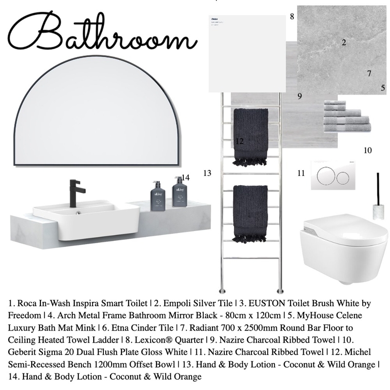 Bathroom Sample Board Mood Board by M.Papageorgiou on Style Sourcebook