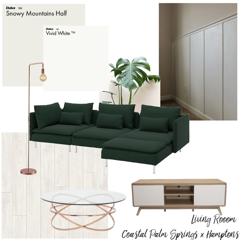 Coastal Palm Springs x Hamptons - Living Room Mood Board by Franki on Style Sourcebook