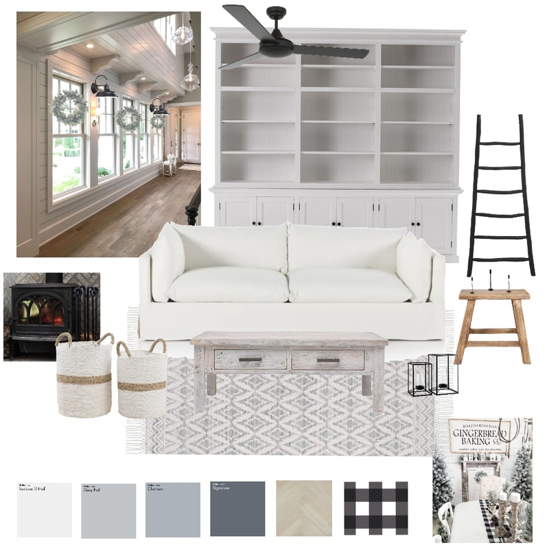 Modern Farmhouse - Living Mood Board by Megan Jones on Style Sourcebook