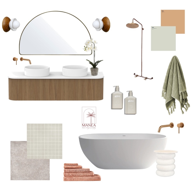 Contemporary bathroom Mood Board by Manea Interior Design & Styling on Style Sourcebook