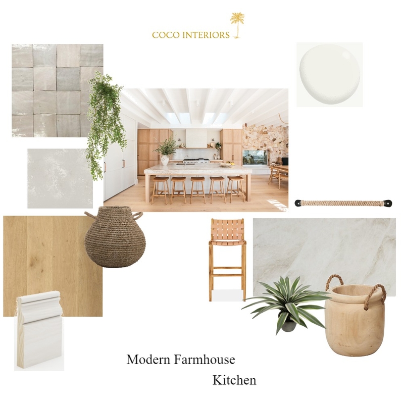 Modern Farmhouse Kitchen Mood Board by Coco Interiors on Style Sourcebook