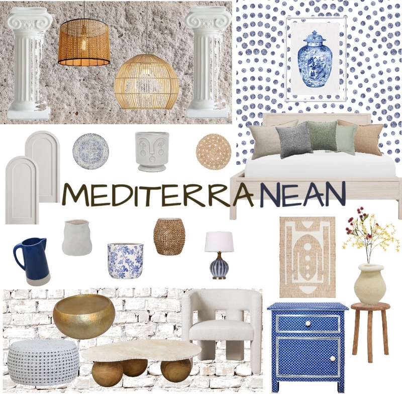 MEDITERRANEAN Mood Board by irena.yasu on Style Sourcebook