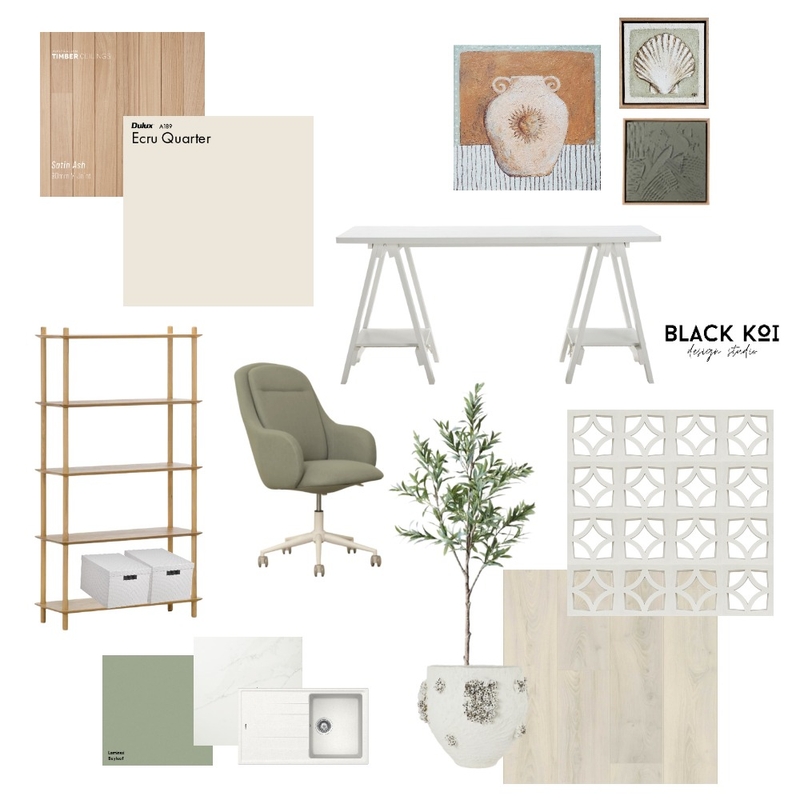 BK Office - Main Office Mood Board by Black Koi Design Studio on Style Sourcebook