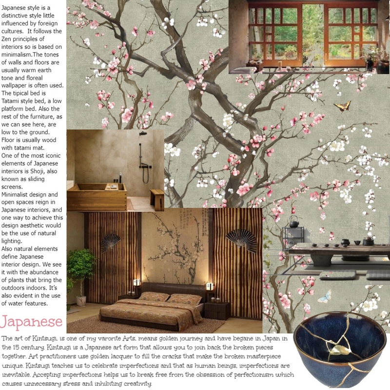 Japanese style Mood Board by CERAALE on Style Sourcebook