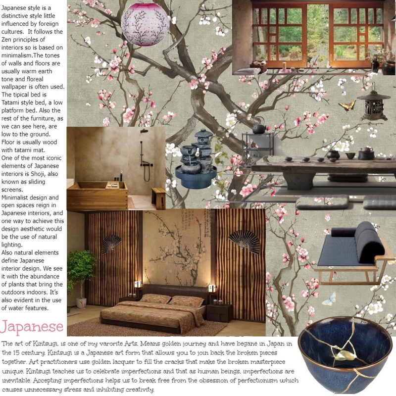 Japanese style Mood Board by CERAALE on Style Sourcebook