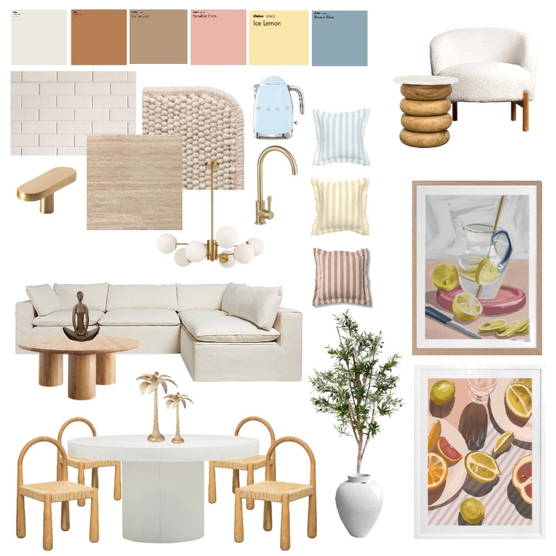 Mediterranean Lemon Mood Board by create with b. on Style Sourcebook