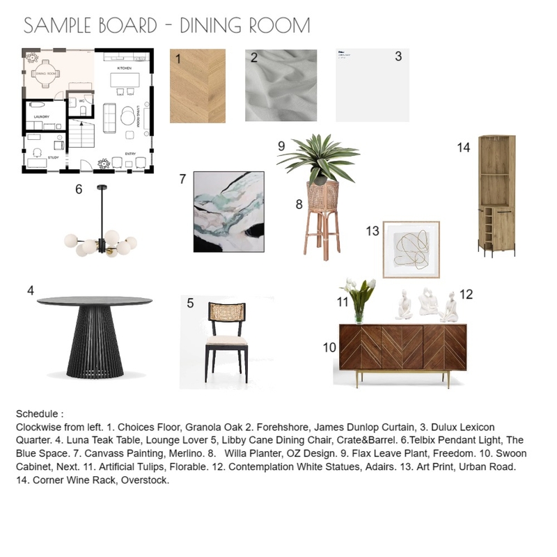 IDI-Dining Room Mood Board by Dewi Tara on Style Sourcebook