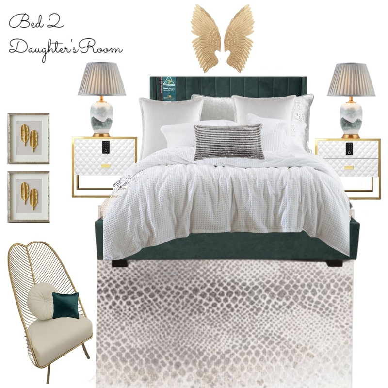 bedroom 2 -DAUGHTERS ROOM Mood Board by Megha on Style Sourcebook